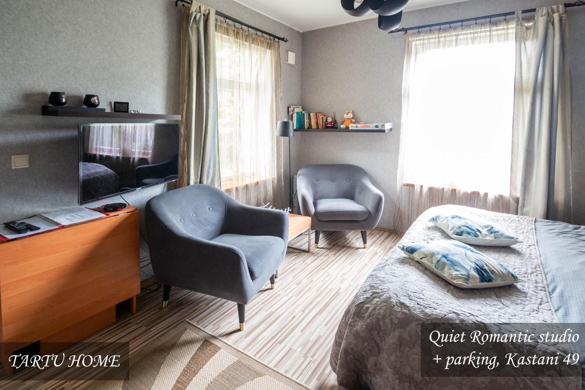 Quiet Romantic Studio Plus Parking, Tartu Home エクステリア 写真